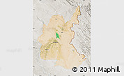 Satellite Map of Diyala, lighten, semi-desaturated