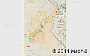 Satellite Map of Diyala, shaded relief outside