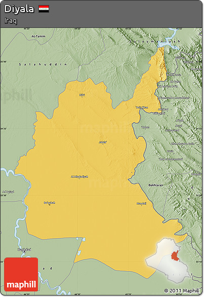 Savanna Style Map of Diyala