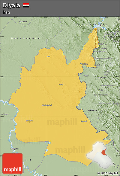 Savanna Style Map of Diyala