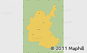 Savanna Style Map of Diyala, single color outside