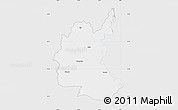 Silver Style Map of Diyala, single color outside