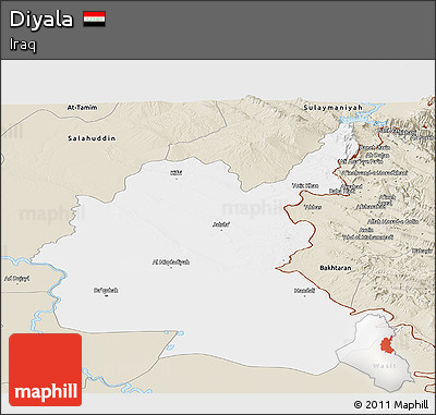 Classic Style Panoramic Map of Diyala