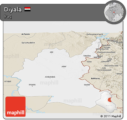 Classic Style Panoramic Map of Diyala