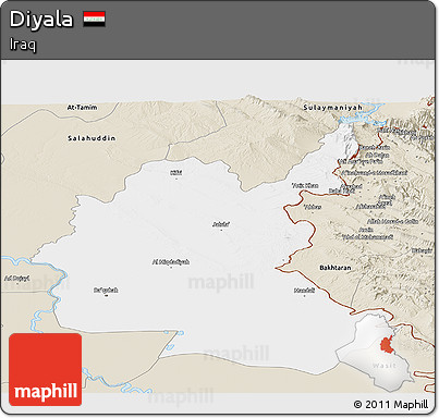Classic Style Panoramic Map of Diyala