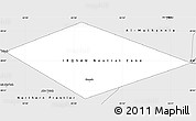 Silver Style Simple Map of IRQ/SAU Neutral Zone