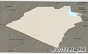 Shaded Relief 3D Map of Karbala, darken