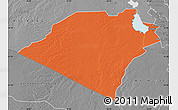 Political Map of Karbala, desaturated