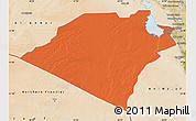 Political Map of Karbala, satellite outside