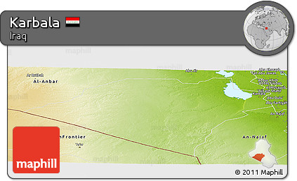 Physical Panoramic Map of Karbala