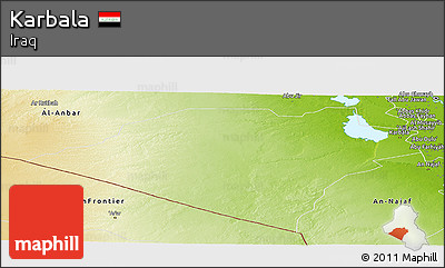 Physical Panoramic Map of Karbala