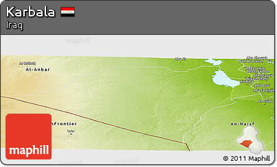 Physical Panoramic Map of Karbala