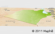 Physical Panoramic Map of Karbala, satellite outside