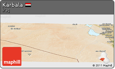Satellite Panoramic Map of Karbala