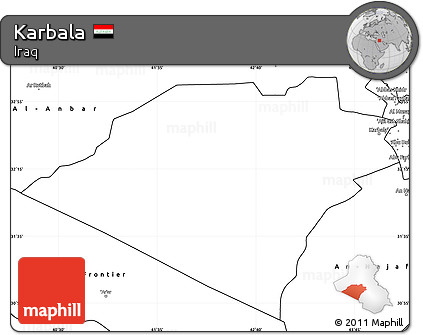Blank Simple Map of Karbala