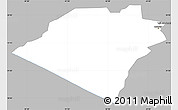 Gray Simple Map of Karbala, single color outside