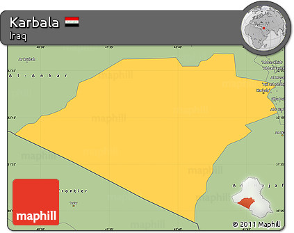 Savanna Style Simple Map of Karbala