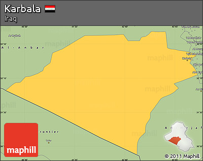 Savanna Style Simple Map of Karbala