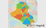 Political Map of Iraq, lighten