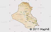 Satellite Map of Iraq, cropped outside