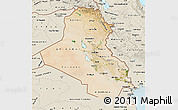 Satellite Map of Iraq, shaded relief outside