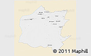 Classic Style 3D Map of Neineva, single color outside