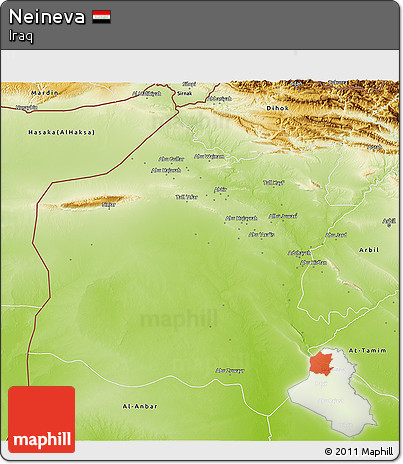 Physical 3D Map of Neineva