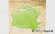 Physical 3D Map of Neineva, satellite outside