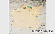 Satellite 3D Map of Neineva, semi-desaturated