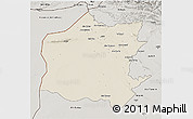 Shaded Relief 3D Map of Neineva, semi-desaturated