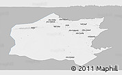 Gray Panoramic Map of Neineva, single color outside