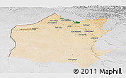 Satellite Panoramic Map of Neineva, lighten, desaturated