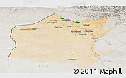 Satellite Panoramic Map of Neineva, lighten, semi-desaturated