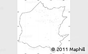 Blank Simple Map of Neineva, cropped outside, no labels
