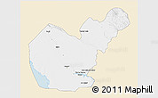 Classic Style 3D Map of Salahuddin, single color outside