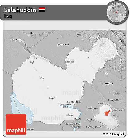 Gray 3D Map of Salahuddin