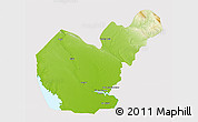 Physical 3D Map of Salahuddin, cropped outside