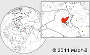 Blank Location Map of Salahuddin