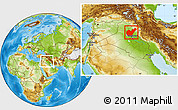 Physical Location Map of Salahuddin, within the entire country