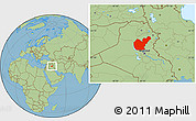 Savanna Style Location Map of Salahuddin