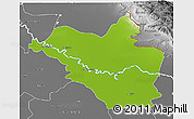 Physical 3D Map of Wasit, desaturated