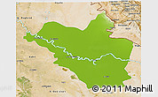 Physical 3D Map of Wasit, satellite outside