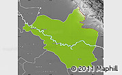 Physical Map of Wasit, desaturated