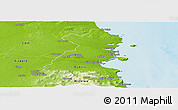 Physical Panoramic Map of Dublin