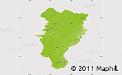 Physical Map of Kildare, cropped outside