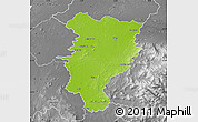 Physical Map of Kildare, desaturated