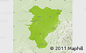Physical Map of Kildare, lighten