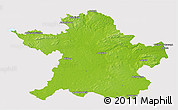Physical 3D Map of Meath, cropped outside