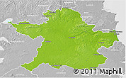 Physical 3D Map of Meath, lighten, desaturated