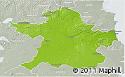 Physical 3D Map of Meath, lighten, semi-desaturated